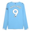 Camiseta de fútbol Manga Larga Manchester City Haaland 9 Primera Equipación 2025-26 - Hombre